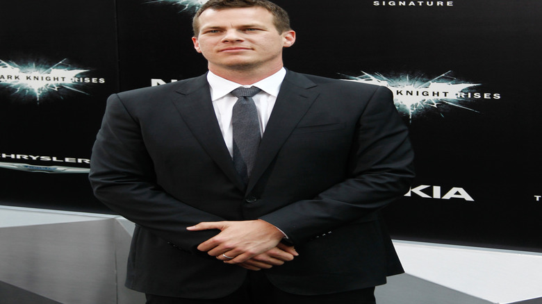 Jonathan Nolan at a Dark Knight Rises red carpet