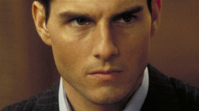 Ethan Hunt looking intense in close-up