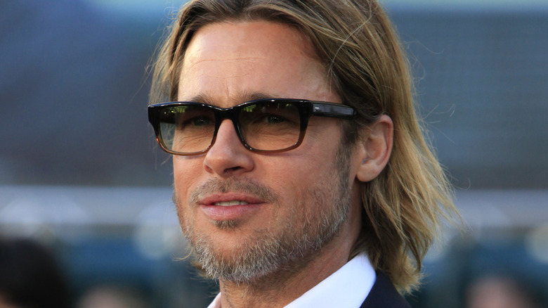 Brad Pitt at Moneyball premiere