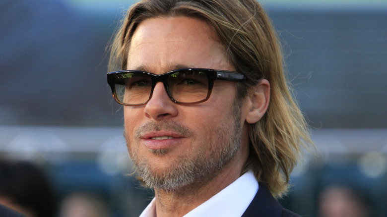 Brad Pitt at Moneyball premiere