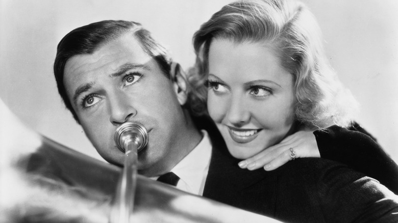 Gary Cooper and Jean Arthur