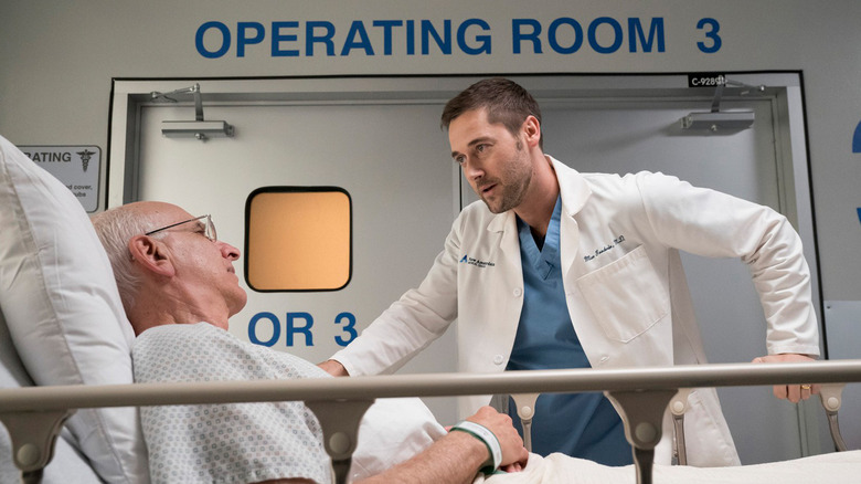 Dr. Goodwin with a patient