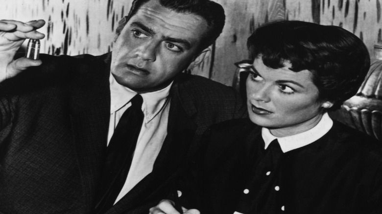 Raymond Burr and Barbara Hale