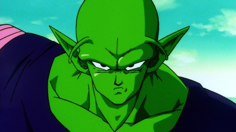 Piccolo looks intently ahead