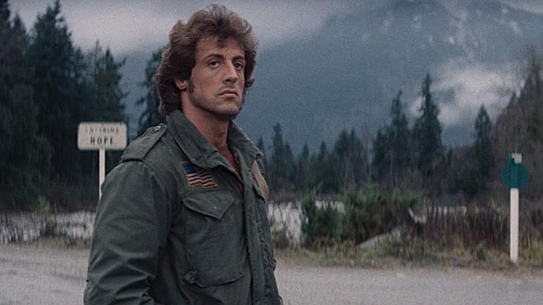 Rambo hitchhiking