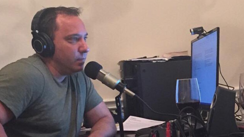 Reality Steve recording podcast