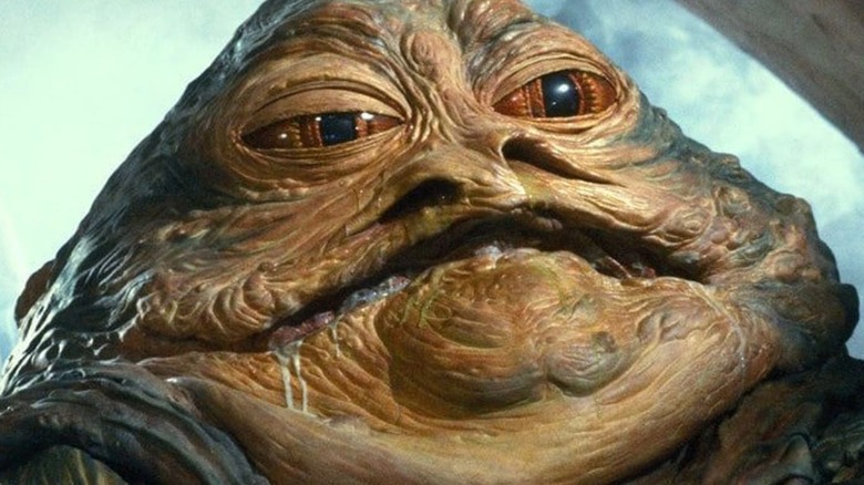 Jabba the Hutt smiling