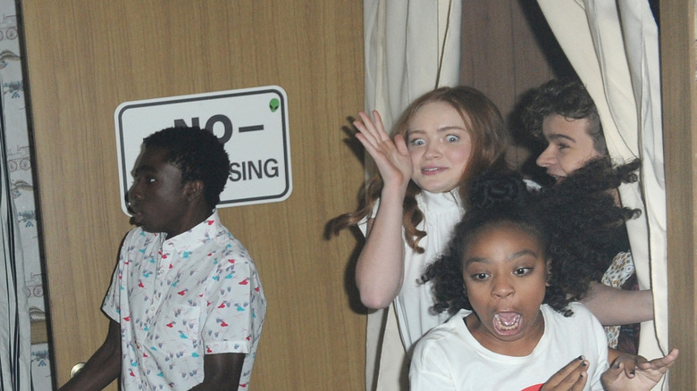 Caleb McLaughlin, Sadie Sink, Priah Ferguson, Gaten Matarazzo