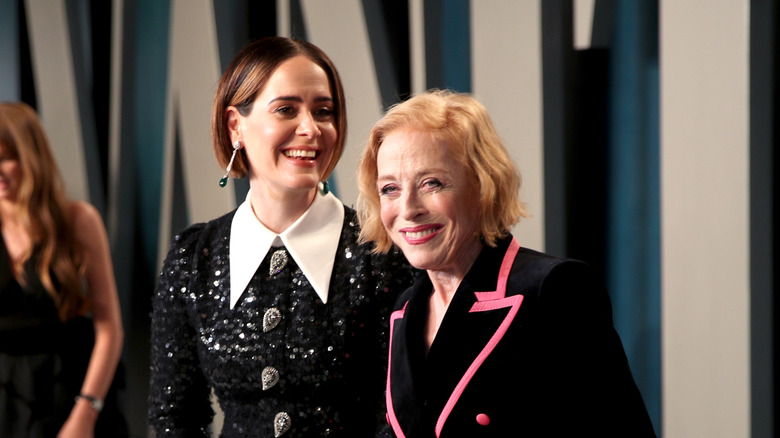 Sarah Paulson and Holland Taylor smiling