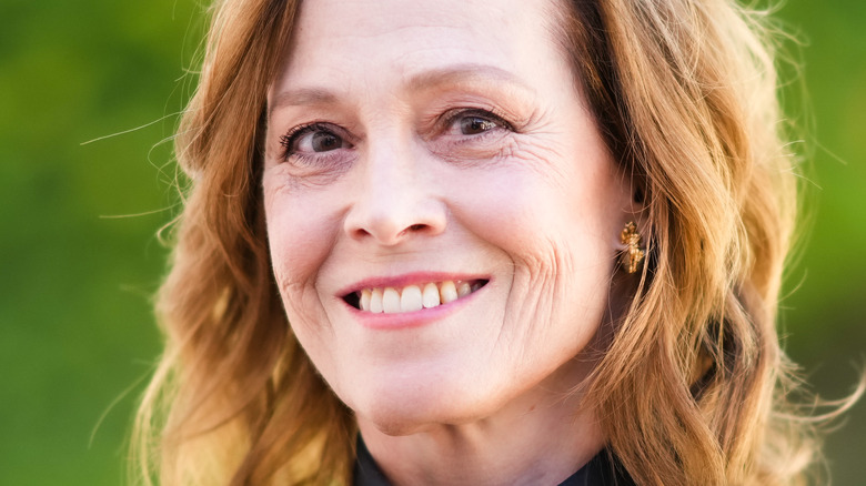 Sigourney Weaver smiling