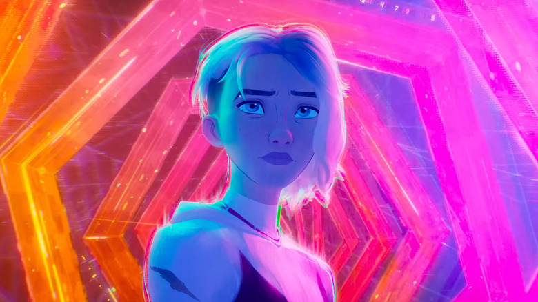 Gwen standing in a multiverse portal