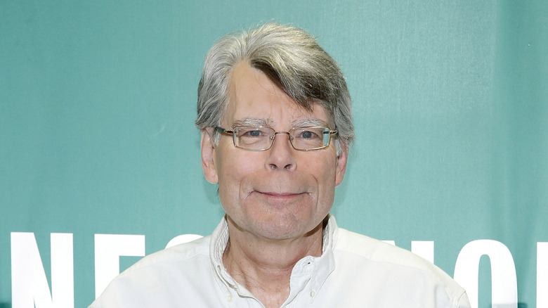 Stephen King smiling