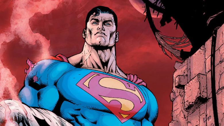 Superman holds Batman's body in Final Crisis #6, art by Doug Mahnke