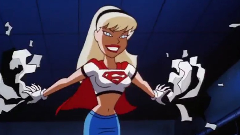 Supergirl smiling