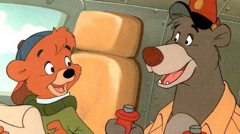 Baloo and Kit in cockpit
