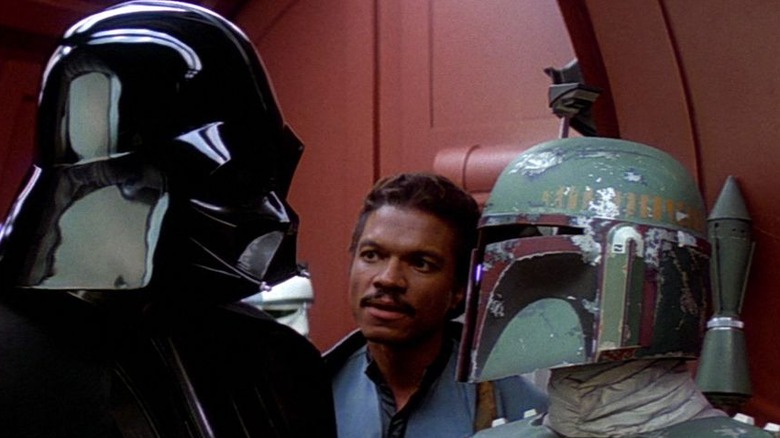 Boba and Darth talk behind masks