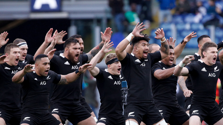 All Blacks perform their haka