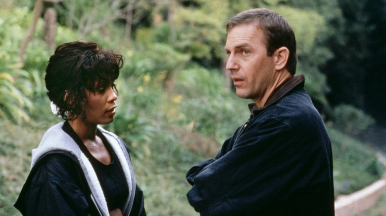 Whitney Houston as Rachel and Kevin Costner as Frank in The Bodyguard