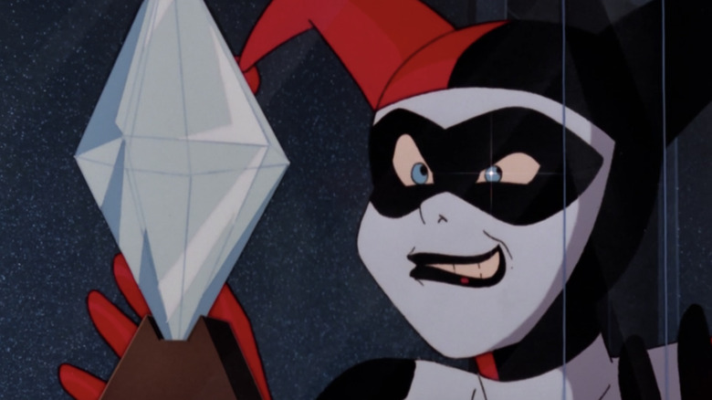 Harley Quinn stealing a diamond