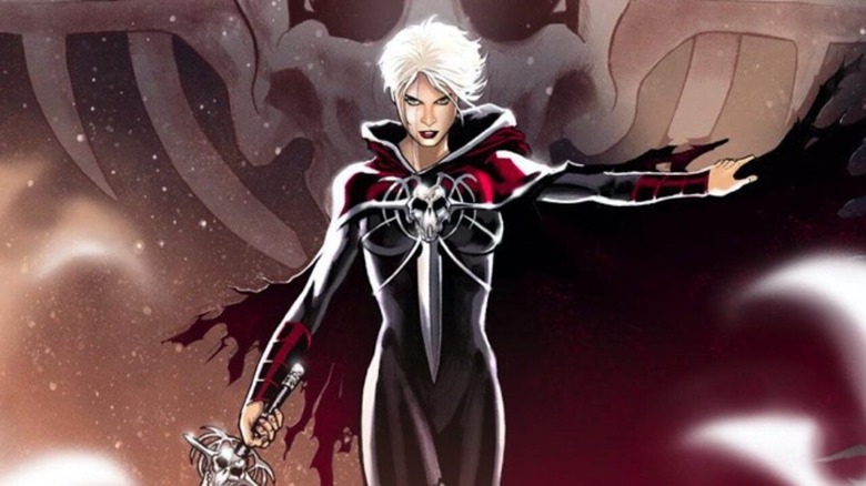 Phyla-Vell holds out her cape