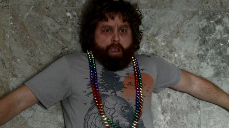 Alan scared against a wall