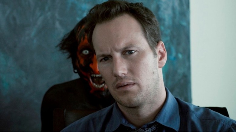 Patrick Wilson oblivious to red demon