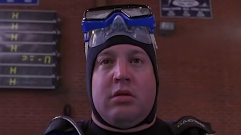Kevin James in scuba gear