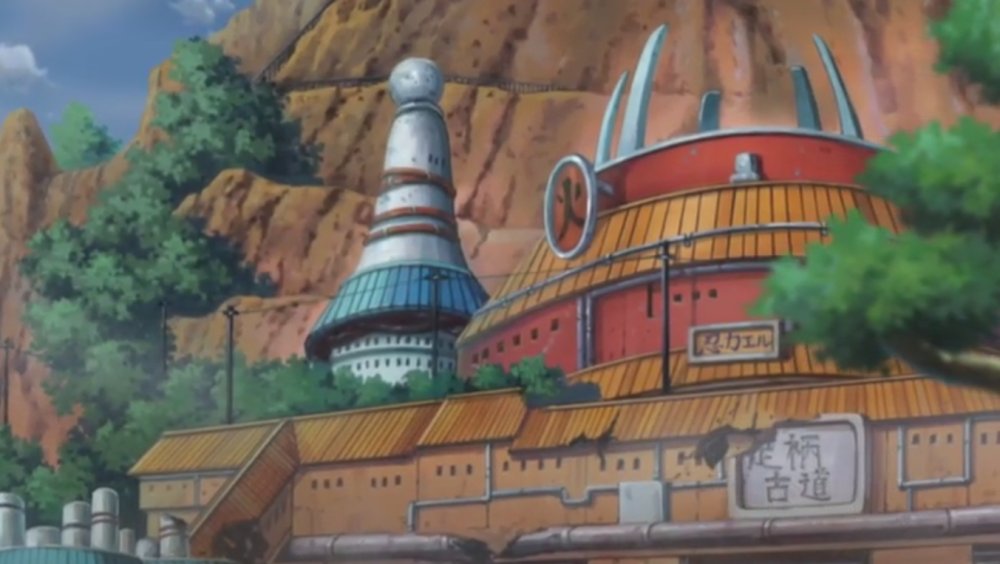 The Konoha Ninja Academy in Naruto