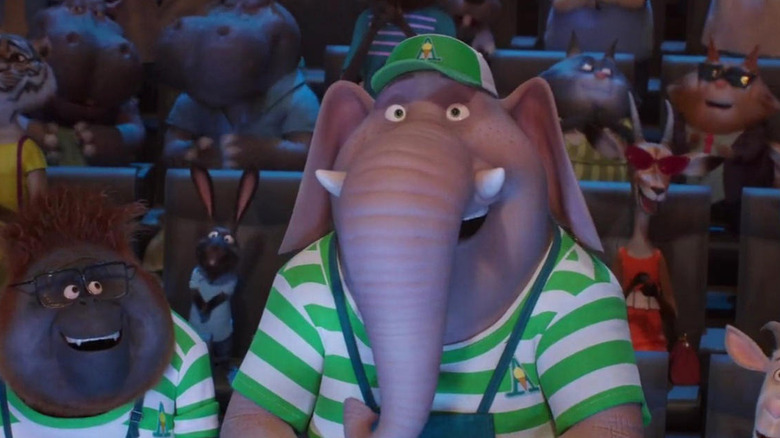 Alphonso the elephant smiling