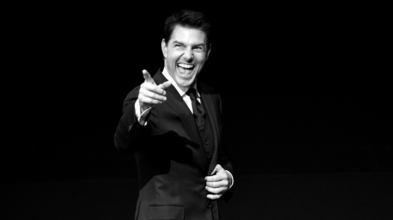 Tom Cruise looking excited