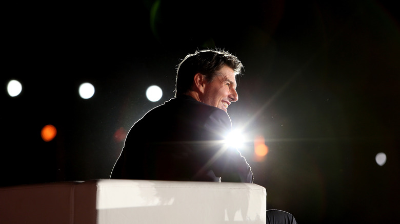 Tom Cruise in a chair