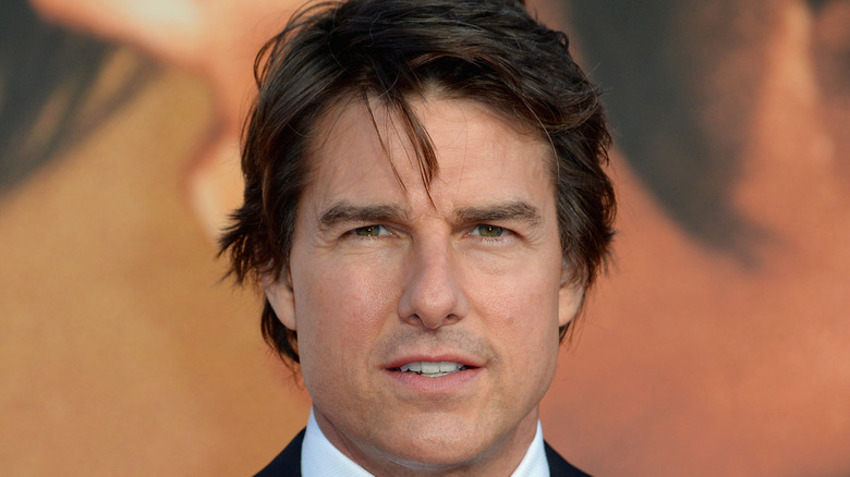 Tom Cruise gazing into the distance 