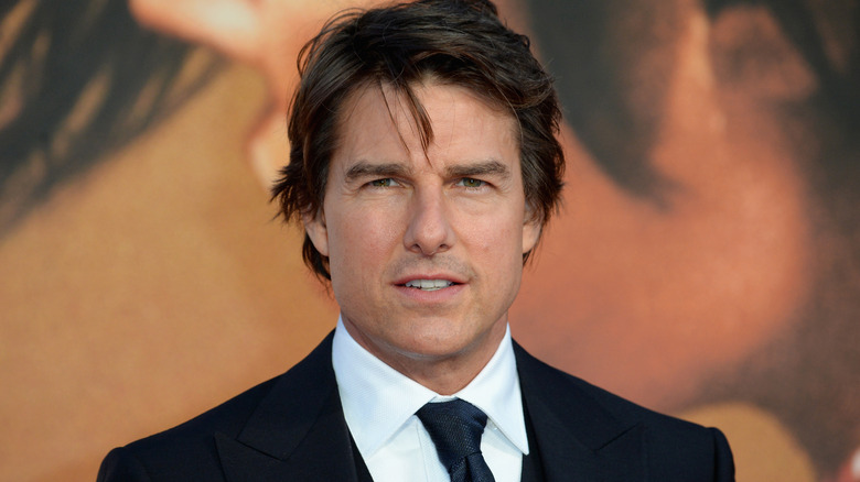 Tom Cruise gazing into the distance