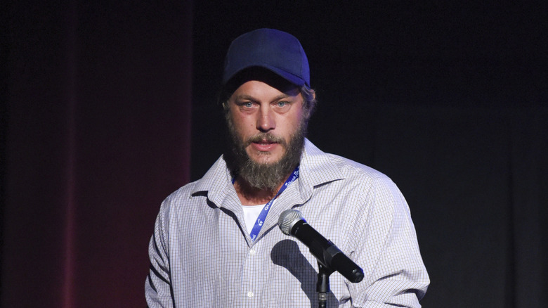 Fimmel speaks at mic