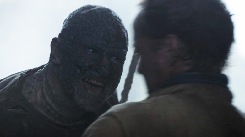 Stone man battles Jorah Mormont