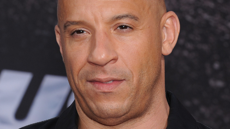 Vin Diesel staring ahead