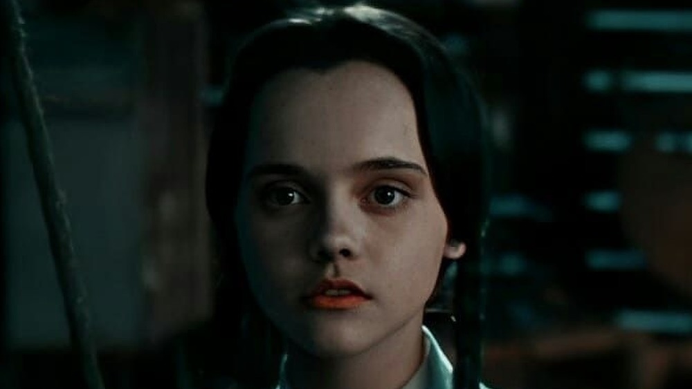 Christina Ricci's Wednesday scowling