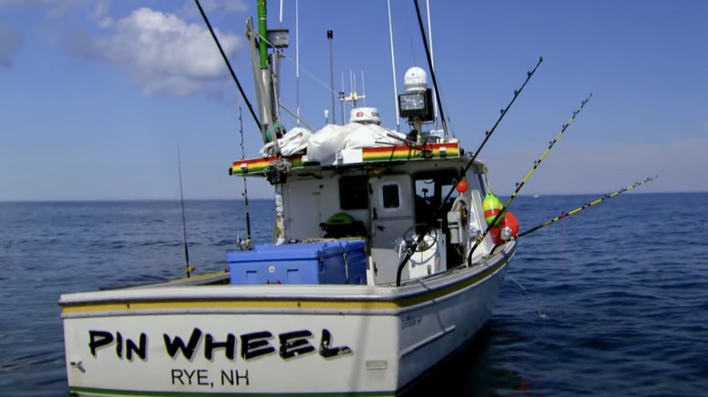 The PinWheel boat at sea