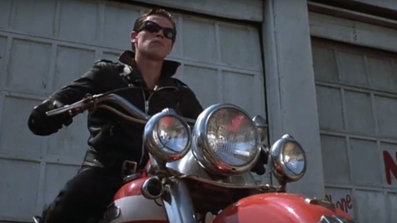 Willem Dafoe on motorcycle