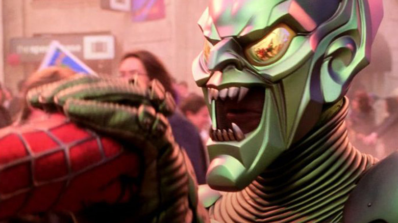 Green Goblin fighting Spider-Man
