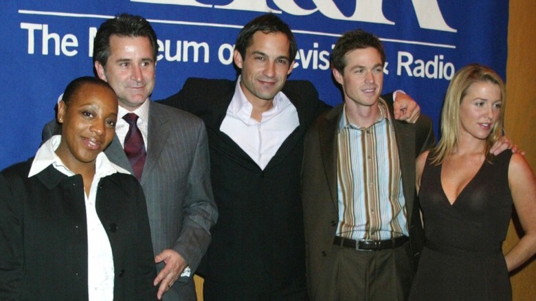 The cast of Without a Trace posing at a media festival