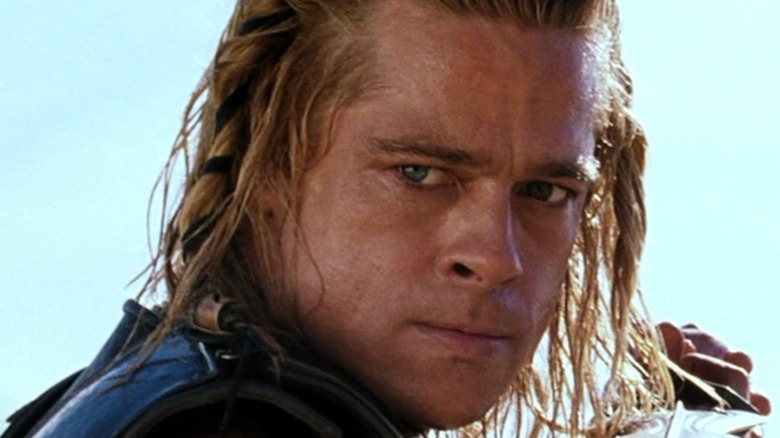 Brad Pitt glaring menacingly