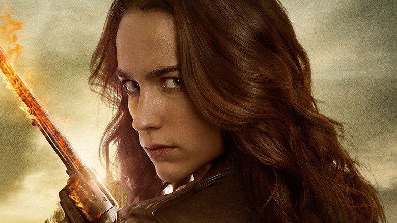 Wynonna Earp with pistol