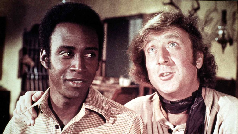 Gene Wilder with Cleavon Little joking