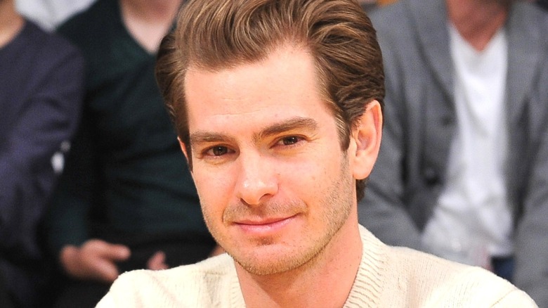 Andrew Garfield smiling