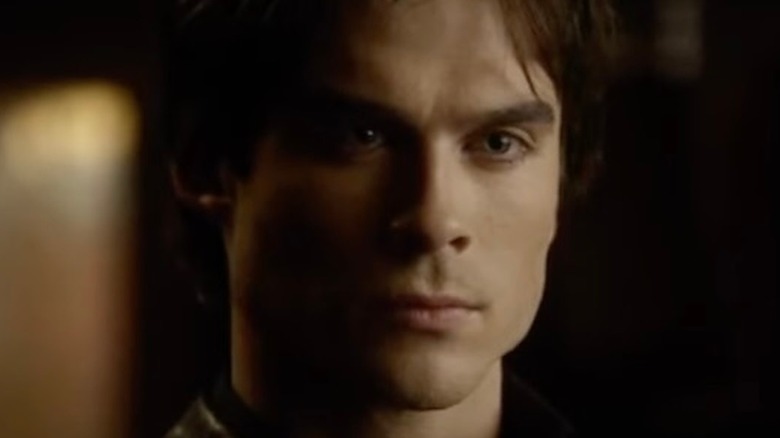 Damon looking intense