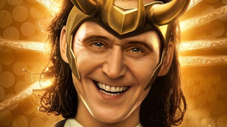 Tom Hiddleston as President Loki smiling