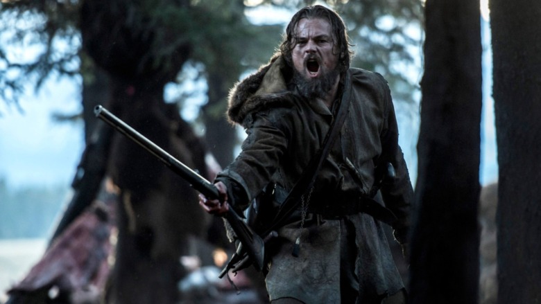 The Revenant Leonardo DiCaprio yelling