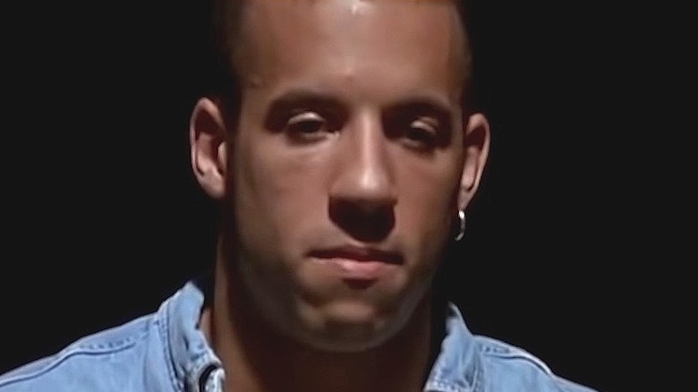 Vin Diesel scowling in "Multi-Facial"