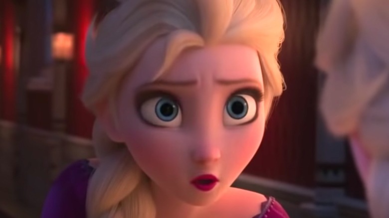 Elsa singing in Frozen 2
